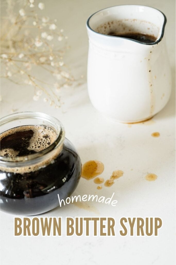 jar and pitcher with syrup