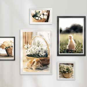 watercolor flowers and animals art gallery