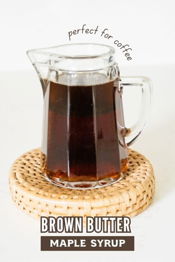 syrup in a glass pitcher