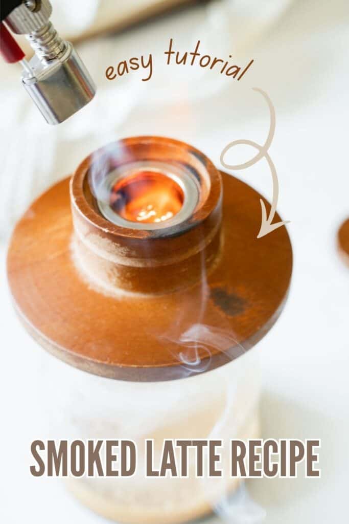 smoking an iced latte