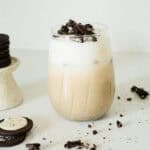 iced cookies and cream latte